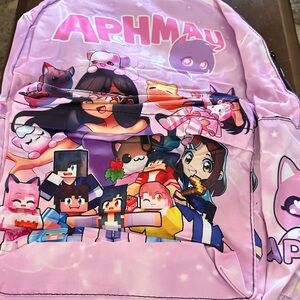 Pink Graphic Backpack